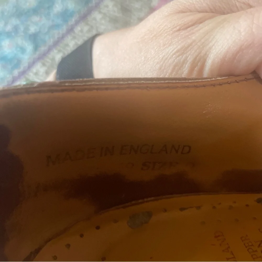 Vintage Dr Doc Martens The Original Brown Leather Wing Tip MADE IN ENGLAND 8 9 - Picture 7 of 9